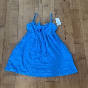 Bright Blue Spaghetti Strap Sundress